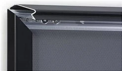 12 X 24 Poster Frame For Wall, Snap Open, 32mm Profile - Black -Displays2go Shop qcblk1224.ra2 preview