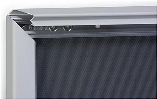 12 x 24 Poster Frame for Wall, Snap Open, 32mm Profile - Silver 12 X 24 Poster Frame For Wall, Snap Open, 32mm Profile - Silver -Displays2go Shop qcslv1224.ra2 preview