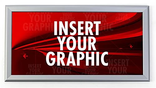 12 x 24 Poster Frame for Wall, Snap Open, 32mm Profile - Silver 12 X 24 Poster Frame For Wall, Snap Open, 32mm Profile - Silver -Displays2go Shop qcslv1224.ra3 preview