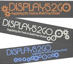 QueuePole.Economy 41.5" Black Stanchion Post, Gray Belt - 1 Color Printing -Displays2go Shop rccblt1cgy.ra6 preview