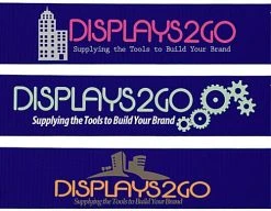 QueuePole.Economy 41.5" Black Stanchion Posts With 6.5' Blue Belt - 2 Color Printing -Displays2go Shop rccblt2cbl.ra7 preview