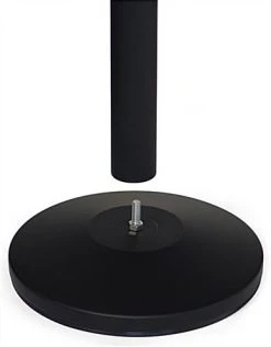 QueuePole.Economy 41.5" Black Stanchion Post W/ 6.5' Pink Belt - 3 Color Printing -Displays2go Shop rccblt3pnk.ra3 preview