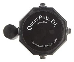 QueuePole Octagonal 40.25" Silver Stanchion Post W/ 9.5' Blue Retracting Belt -Displays2go Shop rccoctsvbl.ra3 preview