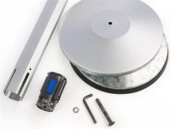 QueuePole Octagonal 40.25" Silver Stanchion Post W/ 9.5' Blue Retracting Belt -Displays2go Shop rccoctsvbl.ra4 preview