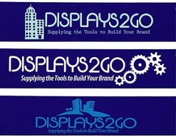 QueuePole.Economy 6.5' Stanchion Belt W/ 1 Color Custom Silkscreen Printing - Blue -Displays2go Shop rccrb1cbl.ra5 preview