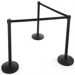 QueuePole.Economy Replacement 6.5' Stanchion Belt - Black -Displays2go Shop rccrbbkf.ra3 preview