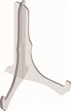 Workshop Series Medium Plate Easel For Counter, 9-inch, Set Of 5 - Clear