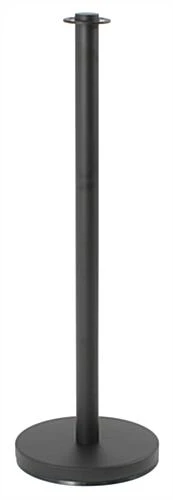QueuePole 39" Black Stanchion Post, Rope Not Included