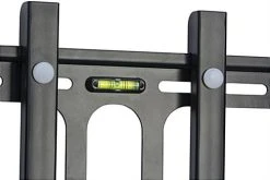 TV Wall Mount With Glass Shelf, Fits Monitors 32 To 55", Tilting Bracket - Black -Displays2go Shop shfmt3255b.ra7 preview