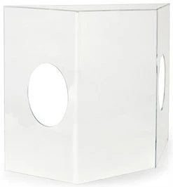 Countertop Sneeze Shield With Arm Openings, Acrylic, Three Panels - Clear