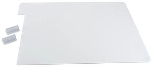 Extended Countertop Sneeze Shield, Coroplast, Single Panel - Opaque White Extended Countertop Sneeze Shield, Coroplast, Single Panel - Opaque White -Displays2go Shop smsdeecbwht.ra4 preview