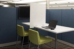 Extended Countertop Sneeze Shield, Coroplast, Single Panel - Opaque White 6 Extended Countertop Sneeze Shield, Coroplast, Single Panel - Opaque White -Displays2go Shop smsdeecbwht.ra5 preview