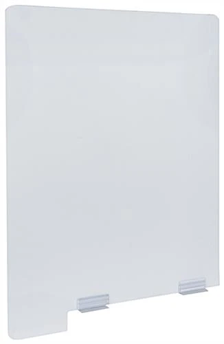 Extended Countertop Sneeze Shield, Coroplast, Single Panel - Opaque White Extended Countertop Sneeze Shield, Coroplast, Single Panel - Opaque White -Displays2go Shop smsdeecbwht.rw preview