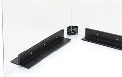 Corner Countertop Sneeze Shield, Polycarbonate, 2 Panels - Clear -Displays2go Shop smsdhdpmcs.ra3 preview