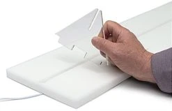 32" X 27" Acrylic Barrier W/ Color Changing LED Lights, Countertop Design - Clear -Displays2go Shop smsdledab1.ra5 preview