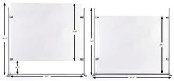 Countertop Sneeze Shield, Acrylic W/ Metal Frame, Adjustable Design - Clear -Displays2go Shop smsdsamb1dim.ra8 preview