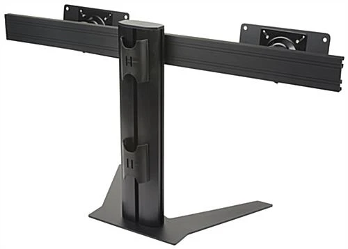 Desktop Dual Monitor Stand for 10"-32” Screens, Adjustable Height - Black Desktop Dual Monitor Stand For 10"-32” Screens, Adjustable Height - Black -Displays2go Shop tblmmd32.ra2 preview