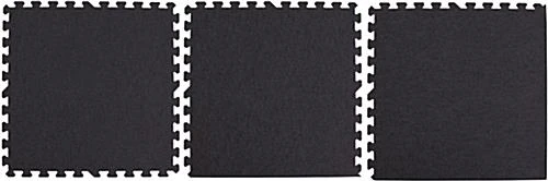 10' x 10' Interlocking Carpeted Foam Mat - Black 10' X 10' Interlocking Carpeted Foam Mat - Black -Displays2go Shop ts10bkec.ra3 preview