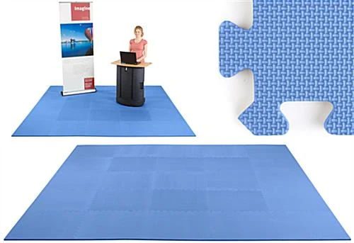 10' x 10' Interlocking Foam Mat - Royal Blue 10' X 10' Interlocking Foam Mat - Royal Blue -Displays2go Shop tsfm10blr.ra1 preview