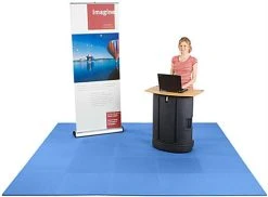 10' X 10' Interlocking Foam Mat - Royal Blue 2 10' X 10' Interlocking Foam Mat - Royal Blue -Displays2go Shop tsfm10blr.rw preview