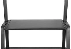 TV Stand W/ Wheels, 60 - 105" Screens, Height Adjustable, 2 AV Shelves - Black -Displays2go Shop tvlm330.ra5 preview