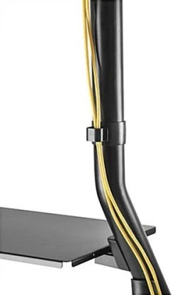 TV Stand W/ Wheels, 60 - 105" Screens, Height Adjustable, AV Shelf - Black -Displays2go Shop tvlm60105.ra8 preview