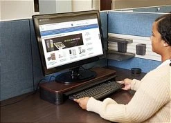 8.4"d UVC Disinfecting Monitor Stand, 3.7" Height - Brown 6 8.4"d UVC Disinfecting Monitor Stand, 3.7" Height - Brown -Displays2go Shop uvcmonmt.newrw .jpg preview