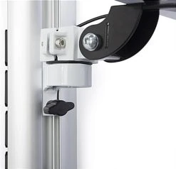 Workstation For Wall, Fits 15”–27” Monitors, Keyboard & Mouse Tray - Silver -Displays2go Shop vmsswwm27.ra3 preview