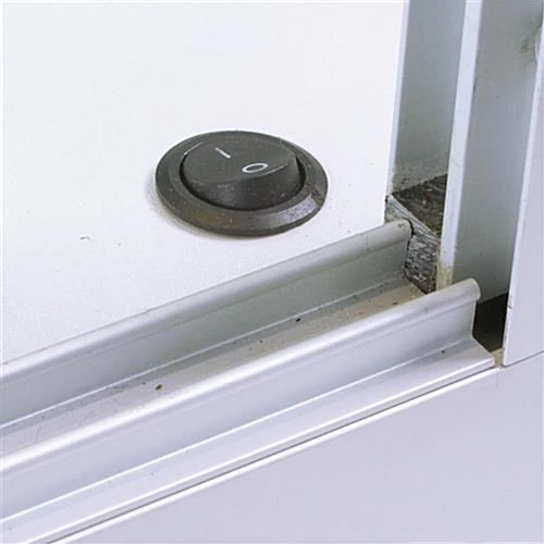 4x3 LED Wall Mounted Display Case w/Angled Front, Sliding Doors, Locking - Silver 4x3 LED Wall Mounted Display Case W/Angled Front, Sliding Doors, Locking - Silver -Displays2go Shop wc478leds.ra2 preview