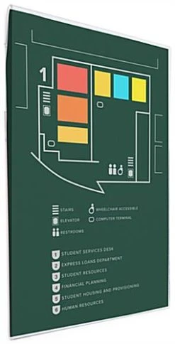 Workshop Series 11 X 14 Acrylic Sign Holder For Wall Mount, Side Insert - Clear