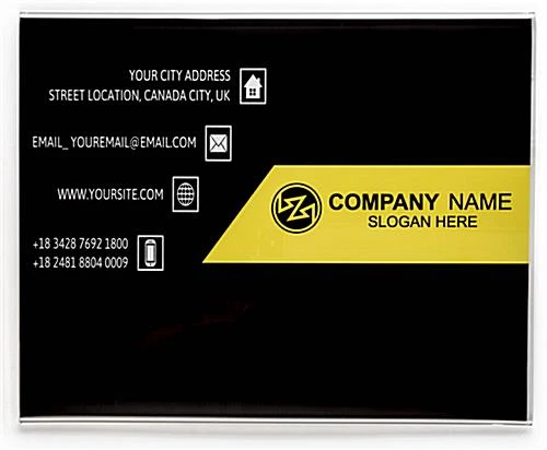 Workshop Series 14 x 11 Acrylic Sign Holder for Wall Mount, Side Insert - Clear Workshop Series 14 X 11 Acrylic Sign Holder For Wall Mount, Side Insert - Clear -Displays2go Shop wm1411.ra2 preview