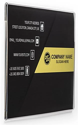 Workshop Series 14 x 11 Acrylic Sign Holder for Wall Mount, Side Insert - Clear Workshop Series 14 X 11 Acrylic Sign Holder For Wall Mount, Side Insert - Clear -Displays2go Shop wm1411.rw preview