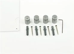 30 X 10 Panoramic Frame For Wall Mount With Standoff Hardware And Magnets - Clear -Displays2go Shop wmpc3010.ra2 preview