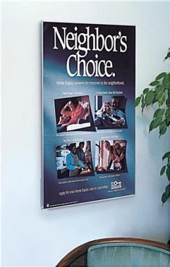 Workshop Series 36 X 48 Acrylic Wall Poster Frame, Side Insert, With Bracket - Clear