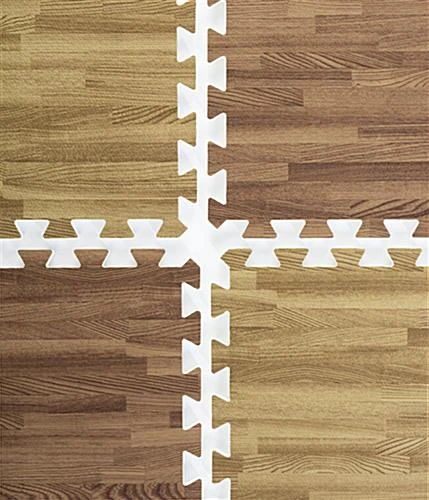 10’ x 10’ Interlocking Foam Mats, 26 Flooring Tiles - Dark & Light Oak Wood Grain 10’ X 10’ Interlocking Foam Mats, 26 Flooring Tiles - Dark & Light Oak Wood Grain -Displays2go Shop wommdolo ra3 preview