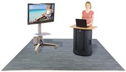 10’ X 10’ Interlocking Foam Mats, Set Of 26 Flooring Tiles - Gray Wood Grain -Displays2go Shop wommgygy rw preview