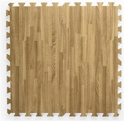 10’ X 10’ Interlocking Foam Mats, Set Of 26 Flooring Tiles - Light Oak Wood Grain -Displays2go Shop wommlolo ra2 preview