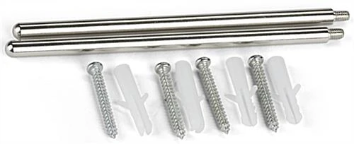 8.5 x 11 Sign Holder for Wall Mount or Tabletop Use, Snap Open, Aluminum - Silver 8.5 X 11 Sign Holder For Wall Mount Or Tabletop Use, Snap Open, Aluminum - Silver -Displays2go Shop wsnf117 r7 preview 1