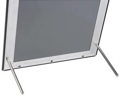 8.5 X 11 Sign Holder For Wall Mount Or Tabletop Use, Snap Open, Aluminum - Black 4 8.5 X 11 Sign Holder For Wall Mount Or Tabletop Use, Snap Open, Aluminum - Black -Displays2go Shop wsnf117bk ra8 preview