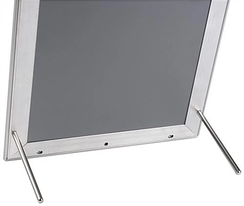 8.5 x 11 Sign Holder for Wall Mount or Tabletop Use, Snap Open, Aluminum - Silver 8.5 X 11 Sign Holder For Wall Mount Or Tabletop Use, Snap Open, Aluminum - Silver -Displays2go Shop wsnf117sv ra8 preview