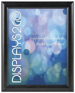 8.5 X 11 Sign Holder For Wall Mount Or Tabletop Use, Snap Open, Aluminum - Black 2 8.5 X 11 Sign Holder For Wall Mount Or Tabletop Use, Snap Open, Aluminum - Black -Displays2go Shop wsnf8511bk ra2 preview