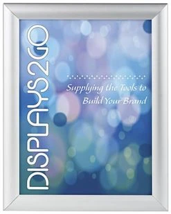 8.5 X 11 Sign Holder For Wall Mount Or Tabletop Use, Snap Open, Aluminum - Silver 2 8.5 X 11 Sign Holder For Wall Mount Or Tabletop Use, Snap Open, Aluminum - Silver -Displays2go Shop wsnf8511sv ra2 preview