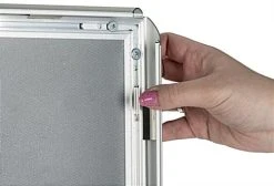 8.5 X 11 Sign Holder For Wall Mount Or Tabletop Use, Snap Open, Aluminum - Silver 6 8.5 X 11 Sign Holder For Wall Mount Or Tabletop Use, Snap Open, Aluminum - Silver -Displays2go Shop wsnf8511sv ra7 preview