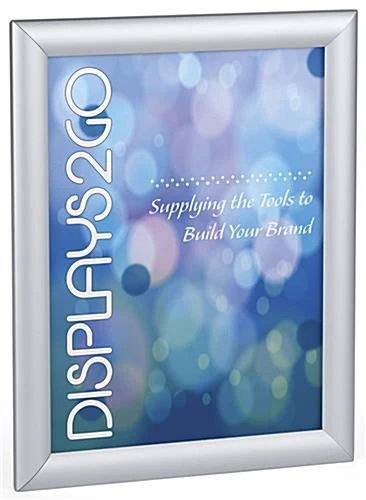 8.5 x 11 Sign Holder for Wall Mount or Tabletop Use, Snap Open, Aluminum - Silver 8.5 X 11 Sign Holder For Wall Mount Or Tabletop Use, Snap Open, Aluminum - Silver -Displays2go Shop wsnf8511sv rw preview